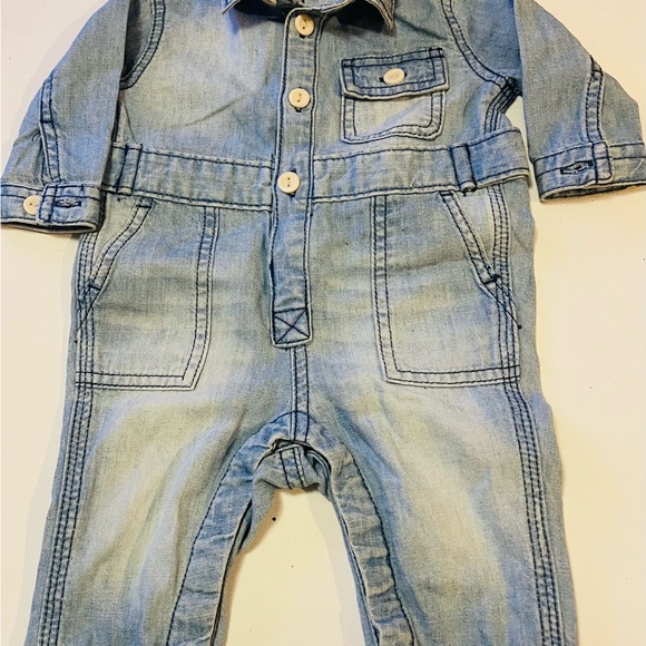 Gymboree Baby Denim Coverall - Picture 2 of 6